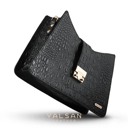 کیف دوشی زنانه چرم یلسان مدل آنجلا 138-GAN