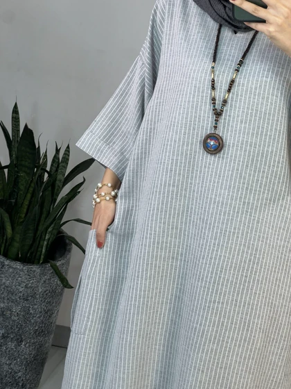 مانتو کفتان لینن الناز 1