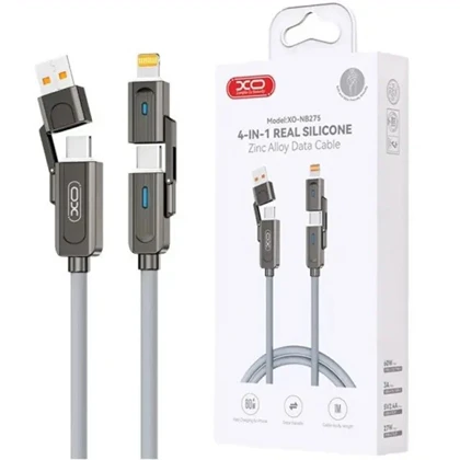 کابل شارژ چند سر ایکس او XO مدل NB275 توان 60 وات 1 متر