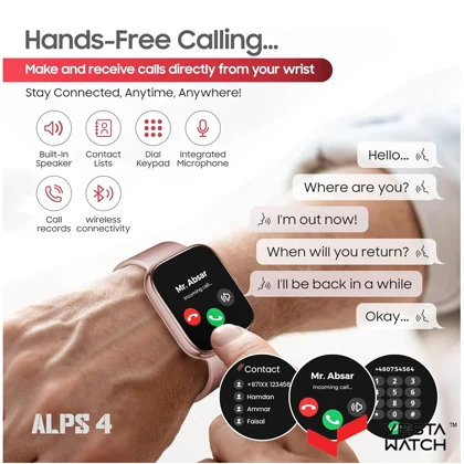 ساعت مچی هوشمند سوئیس میلیتاری SWISS MILITARY مدل SM-WCH-ALPS4-RGLDF-PNKSS