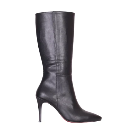 بوت بلند زنانه پاشنه‌دار میدال مشکی_کد 3865