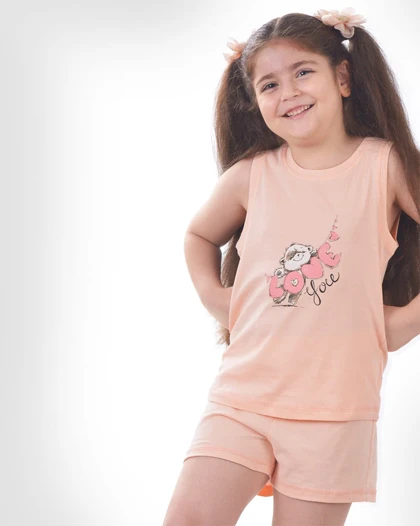 تاپ و شلوارک خرس عاشق بچه گانه