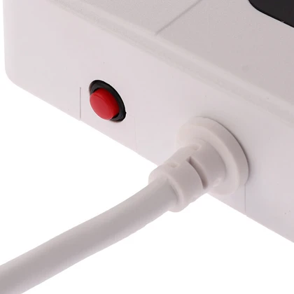 چندراهی برق شش سوکت 3000 وات، یک تایپ سی و پنج USB هایکو استار Hicostar HS-PS320