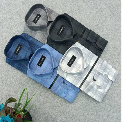 پیراهن راه راه استین بلند مردانه _ قواره کلاسیک _استایل رسمی