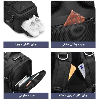 کیف کوله پشتی مسافرتی اورجینال اوزوکو OZUKO 9309L