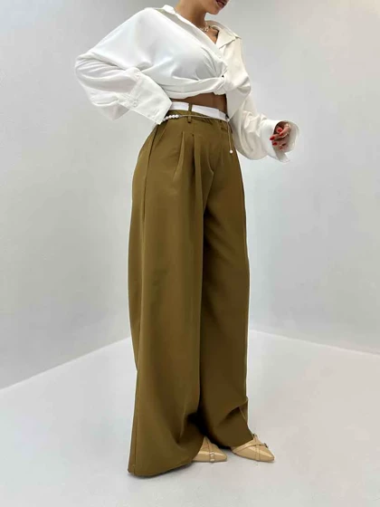 شلوار پارچه ای مرواریدی