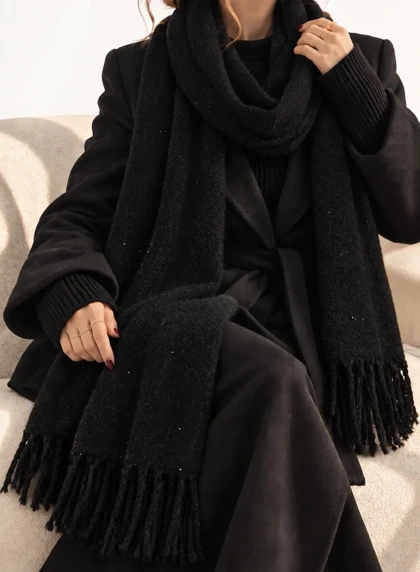 شال موهر پشمی رز