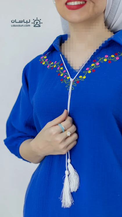 تونیک یقه گلی