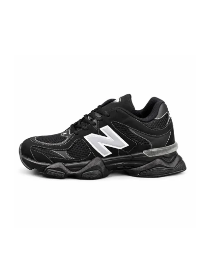کفش کتانی مردانه مدل نیوبالانس 9060 مشکی دوخت سفید New Balance 9060