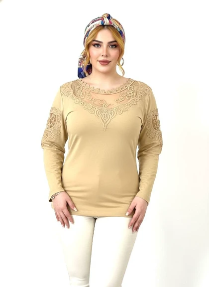 شومیز گیپوردار مدل دلسا کد 50274