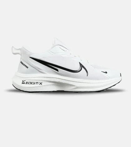 کفش کتانی مردانه سفید مشکی NIKE zoom x