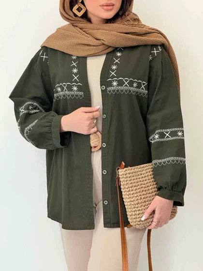 شومیز گلدوزی آدلیا