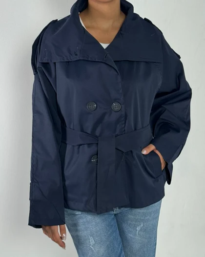 بارانی یقه ایستاده کد 600038