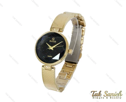ساعت مچی داتیس زنانه طلایی صفحه اکلیلی Datis-3743-L