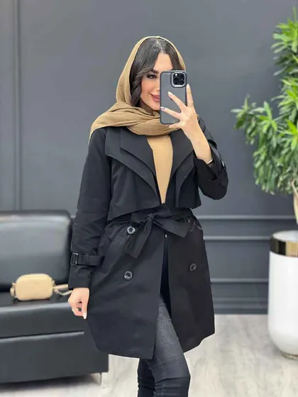 بارانی یقه دوبل