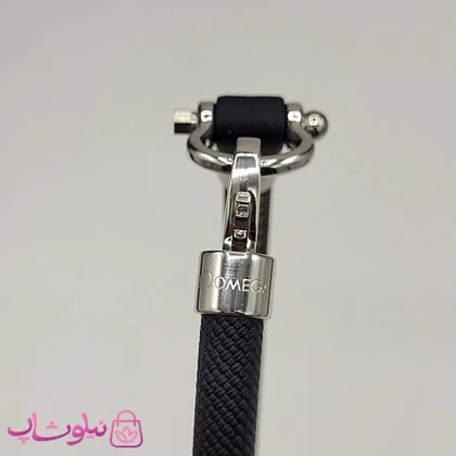 دستبند امگا رابر مشکی مردانه سایز لارج کیفیت مستر (طراحی جدید) کد 1350