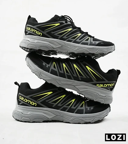 کفش کتانی مشکی سبز سالومون Salomon X ULTRA