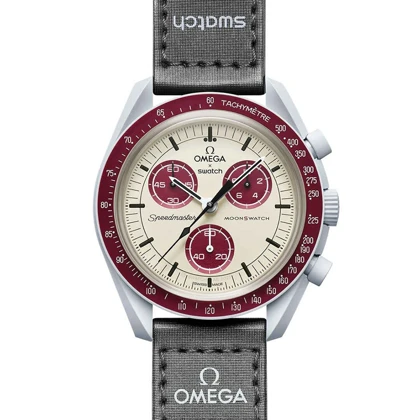 ساعت امگا سواچ مدل پولوتون طوسی u-6877