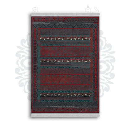 *جدید* فرشینه از جنس پارچه شانل مخمل ترک طرح فانتزی برند دفه کد 819