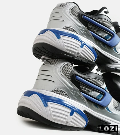 کفش کتانی مردانه نقره ای طوسی آبی DIESEL S-SERENDIPITY SPORT مدل 5816