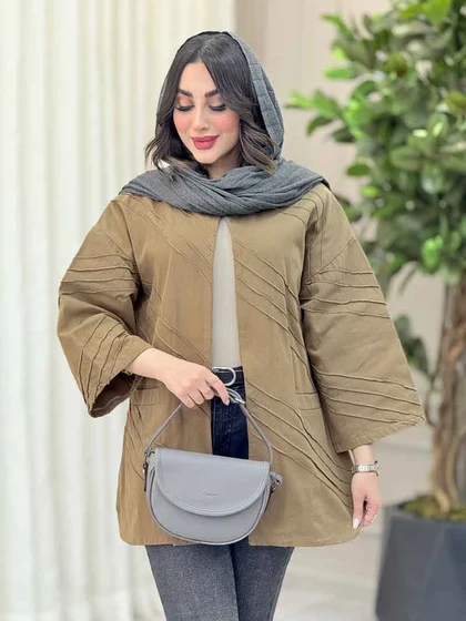 مانتو برش‌دار بغل چاک