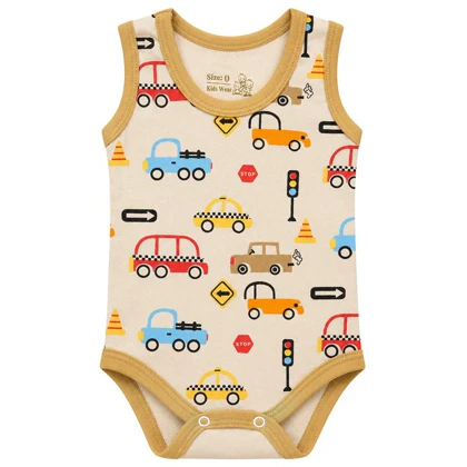 بادی بدون آستین نوزادی ماییلدا مدل ماشین کد 5881
