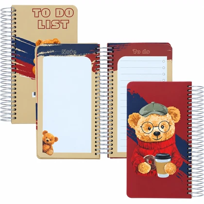 دفترچه یادداشت 160 برگ دوکا DOKA مدل TO DO LIST سیمی جلد سخت