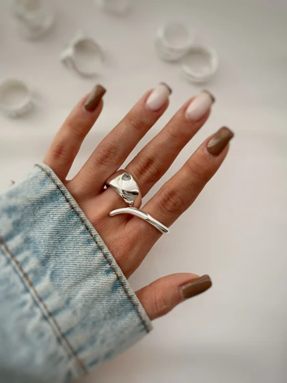 انگشترهای آبکاری نقره سری 1