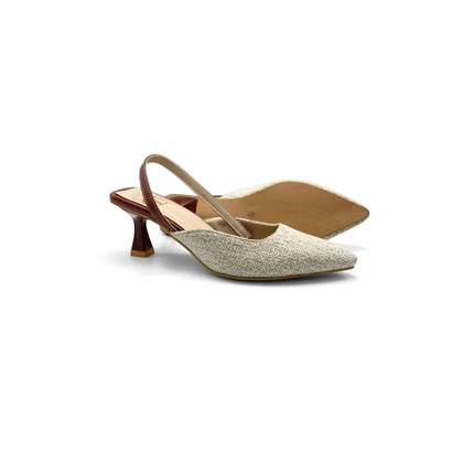 کفش صندل زنانه مدل sandal valentino - 0062_Creamy/Brown