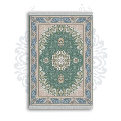 *جدید* فرشینه از جنس پارچه شانل مخمل ترک طرح فانتزی برند دفه کد 1434