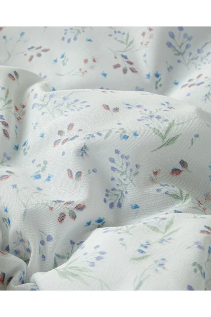 سرویس روتختی یک نفره English Home مدل Sweety Meadow پنبه پلی‌استر - یاسی