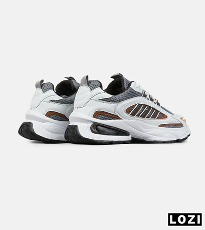 کفش کتانی ورزشی سفید طوسی قهوه ای Adidas Ultra Boost مدل 8405