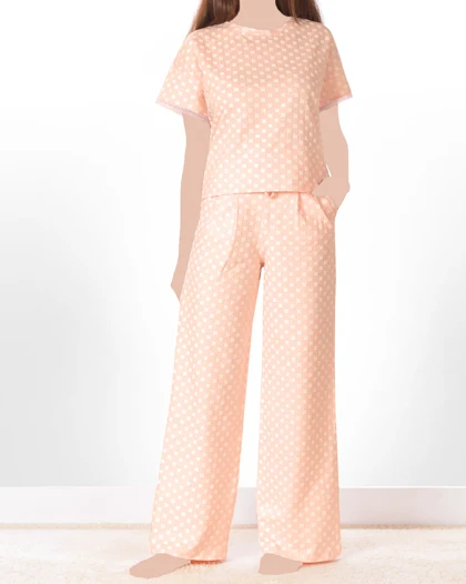 تیشرت و شلوار بلند شکوفه زنانه