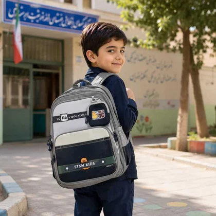 کیف و کوله پشتی مدرسه مدل لونا کیف جانبی