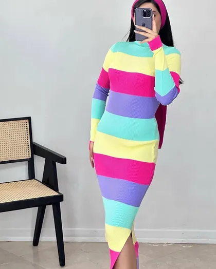 سارافون آب رنگی زنانه