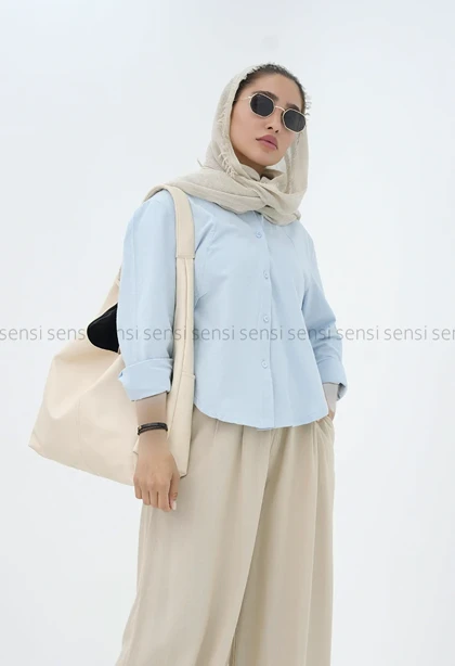 شومیز لینن رنگی