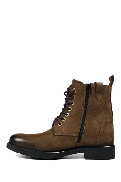 چکمه و چکمه مردانه خاکی شسته Nubuck مقاوم در برابر آب و سرما 102 17640-M