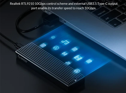 باکس هارد درایو نسل دو M2.0 NVMe اوریکو با سرعت 10 گیگابیت بر ثانیه ORICO-M2PV-C3 M.2 NVMe SSD Enclosure