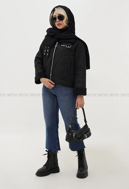 کت سوئیت بوفالو تدی یقه سگک کد1005019