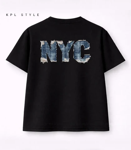 تیشرت باکسی یونیسکس طرح NYC کد 1206