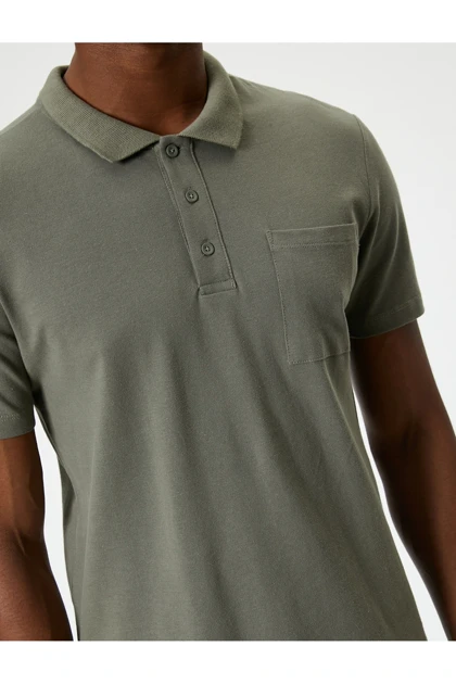 تیشرت یقه پولو مردانه اورجینال کوتون koton