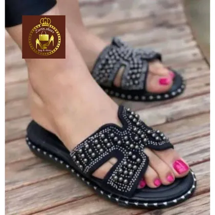 صندل دمپایی نگینی زنانه F 42