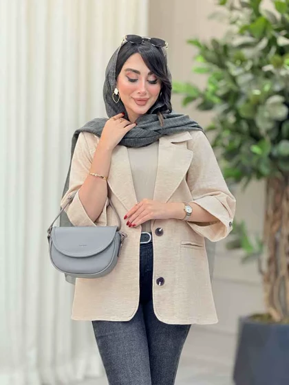 مانتو دو دکمه پریسا