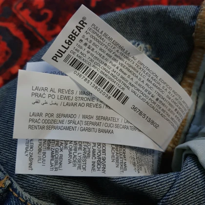شلوار جین بگ استایل مردانه pull & bear کد 329 سایز 43 خارجی