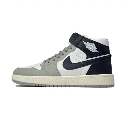 کفش روزمره جردن 1 ساق‌دار طوسی سرمه ای Z89