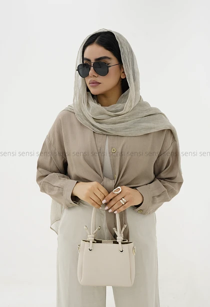 شومیز گره‌ای شیشه ای کد1006175