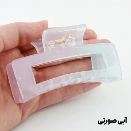 کلیپس دخترانه مدل مستطیل ساده دو رنگ