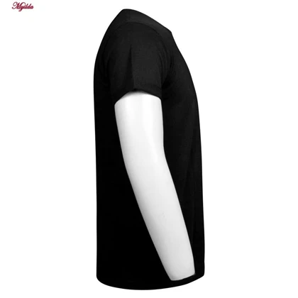 تیشرت آستین کوتاه مردانه مدل نخ پنبه آستین پاکتی رنگ مشکی ماییلدا کد 5294