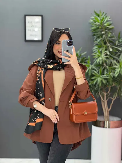 مانتو بغل کش جلو دکمه