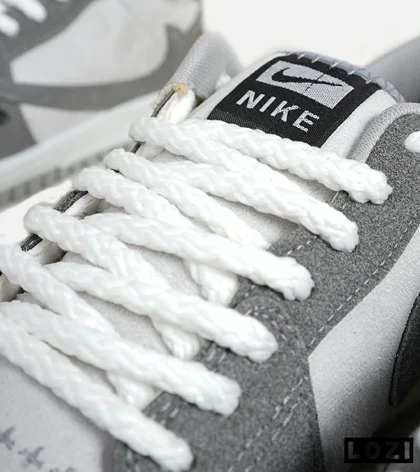 کفش کتانی مردانه طوسی سفید نایک NIKE travis scott